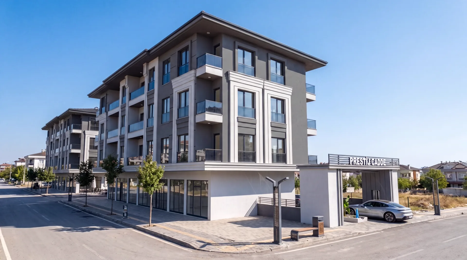 Prestij Cadde — Girişten köşe görünümü